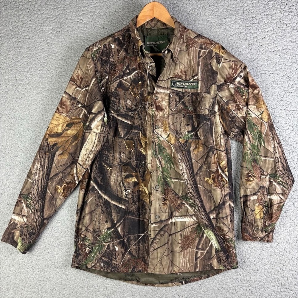 VTG Medalist Huntgear Realtree Camo Shirt Size S Silvermax Scent Elimination‎